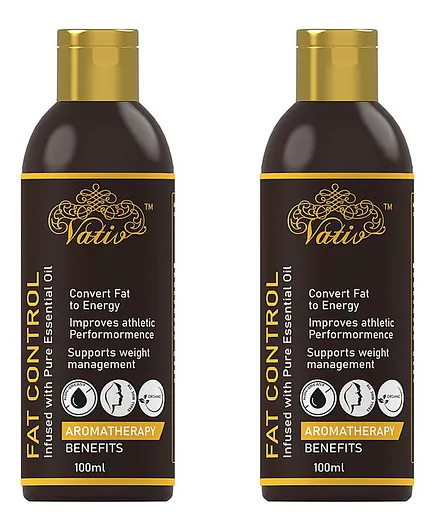 Vativ Fat Control Aromatherapy Body Lotion Pack of 2 - 100 ml Each