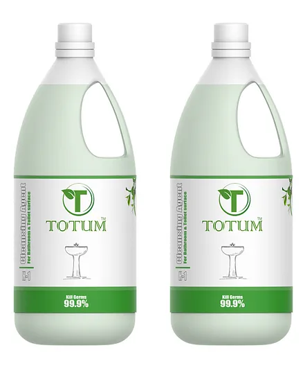 Manipura Ayurveda Totam H-1 Cleaning Agent for Bathroom & Toilet Surface Pack of 2 - 1 Litre Each