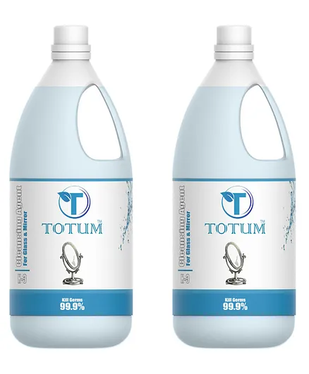 Manipura Ayurveda Totum H3 Cleaning Agent for Glass & Mirror Pack of 2 - 1 Litre Each