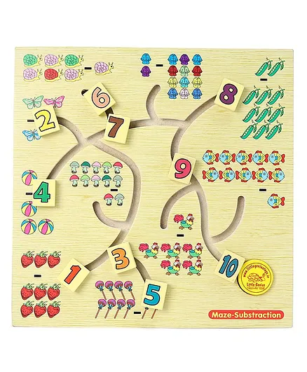 Little Genius Maze Subtraction - Multicolour