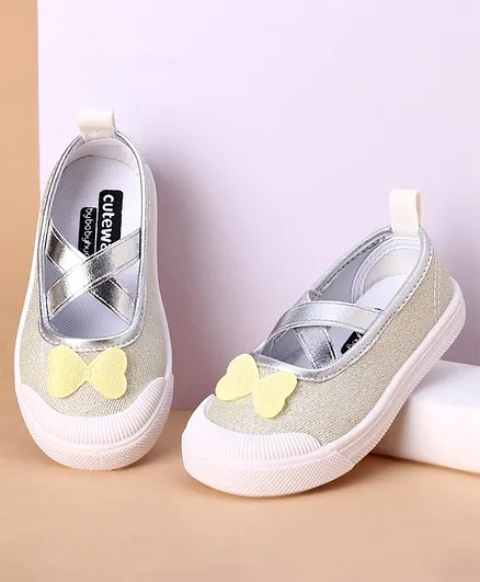 Cute Walk by Babyhug Casual Shoes  - White Grey