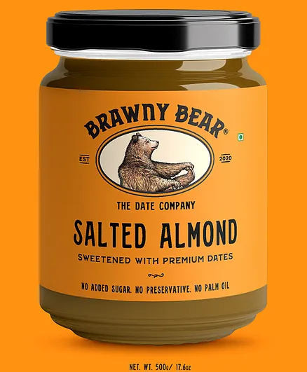 Brawny Bear Salted Almond Spread - 500 gm
