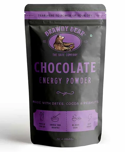 Brawny Bear Chocolate Energy Powder - 250 gm