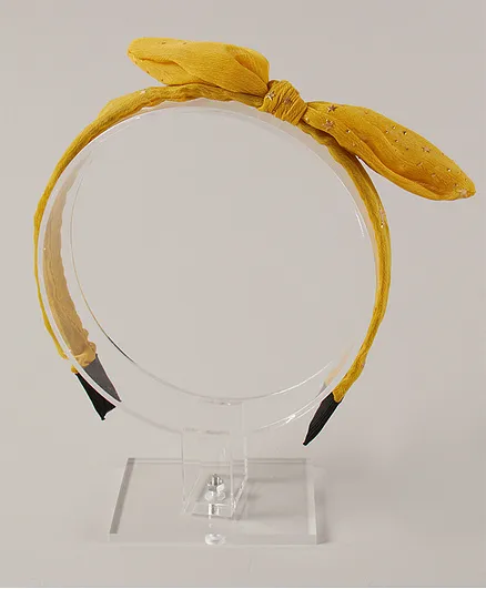 Pine Kids Free Size with Bow Hairband - Yellow