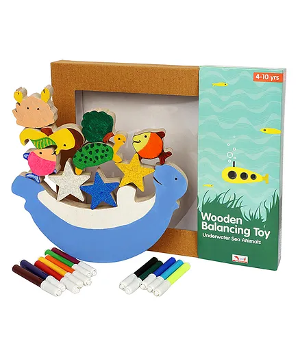 CocoMoco Kids Balacing Underwater Animals Theme Toy - Multicolor