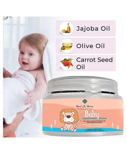 Teal & Terra Baby Diaper Rash Cream with Carrot seed & Jojoba Oil - 60 ml