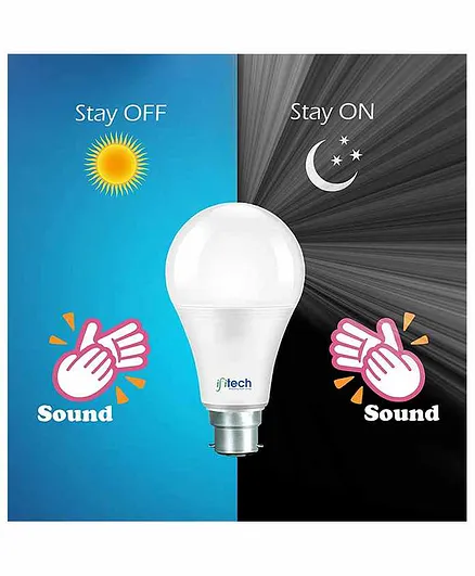 IFITech Sount Sensor 9 W LED Bulb - White