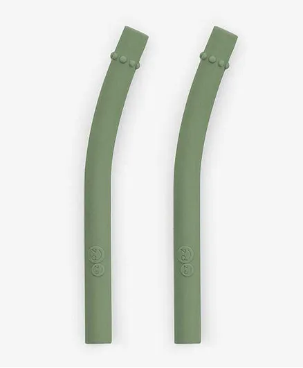 ezpz Mini Cup Replacement Straw Pack of 2 - Olive