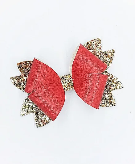 Aye Candy Bright Fold Over Hair Clip - Red Gold