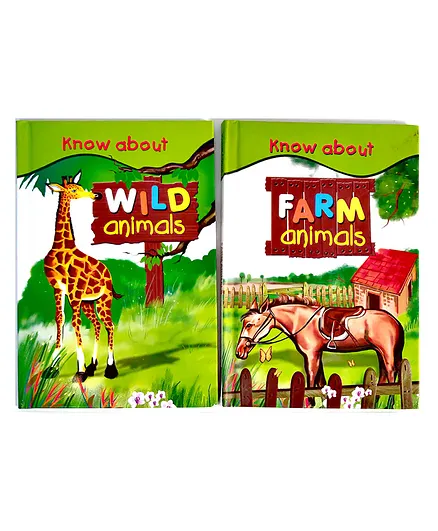 Know About Farm Animals & Wild Animals Books Pack Of 2 - English Online in  India, Buy at Best Price from  - 9534392