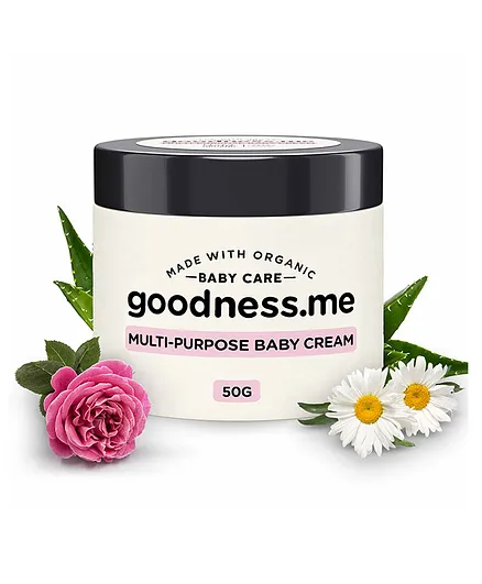 goodnessme Certified Organic Multi Purpose Baby Cream For Diaper Rash & Other Skin Issues - 50 gm 