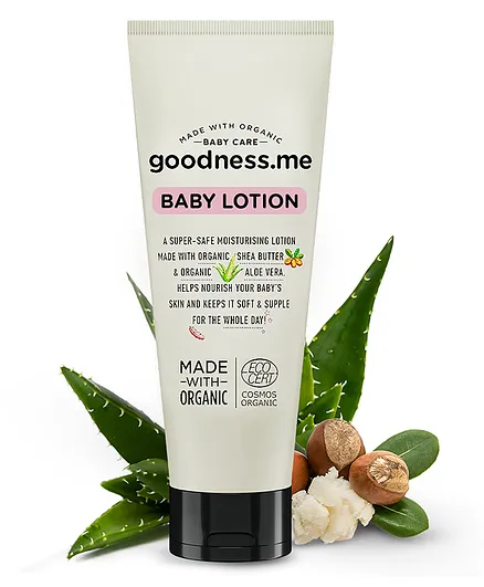 goodnessme Certified Organic Moisturizing Baby Face & Body Lotion - 200 ml 