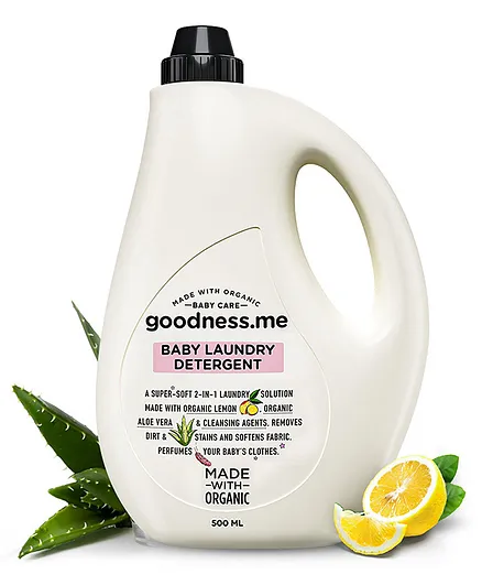 Goodnessme Made With Organic 2-in-1 Baby Laundry Detergent & Conditioner - 500 ml 