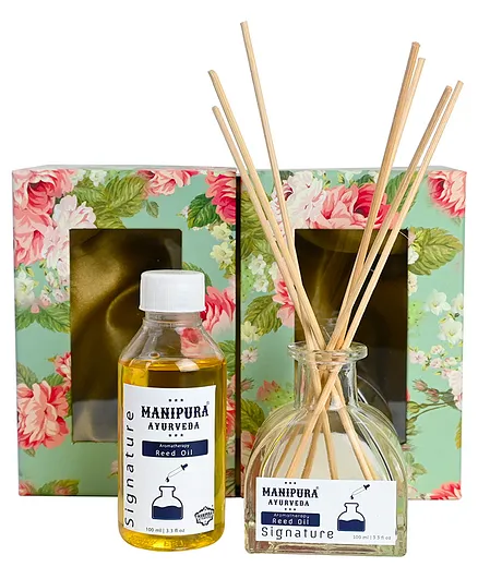 Manipura Ayurveda Aromatherapy Signature Reed Diffuser Set - 100 ml 