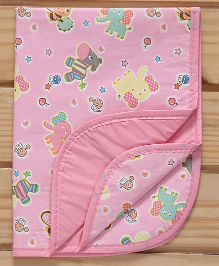 Diaper Changing Mat with Multiprint - Pink (Prints May Vary)
