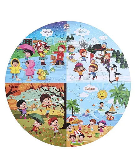 Ratnas Seasons Theme Jigsaw Puzzle Multicolour - 40 Pieces