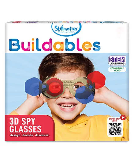 Skillmatics STEM Building Toy  Buildables Spy Glasses Educational & Construction Activity Kit- Multicolor