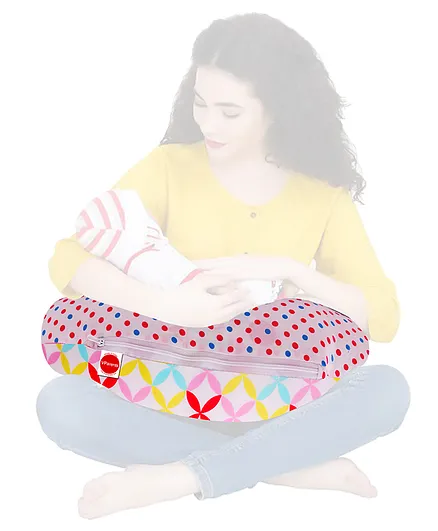 Vparents Mite Multipurpose Baby Feeding Nursing Cum Maternity Pillow For New Born - Flower