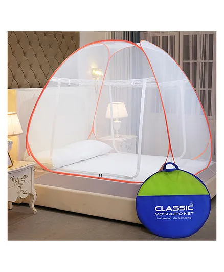 Classic Mosquito Net For Double Bed - Orange