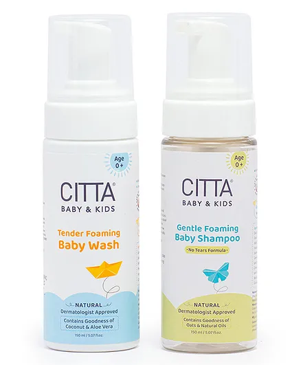 Citta Baby Shampoo & Baby Wash Pack of 2 - 150 ml each