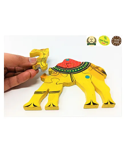A&A Kreative Box Tradional Indian Wooden Puzzle -Multicolor