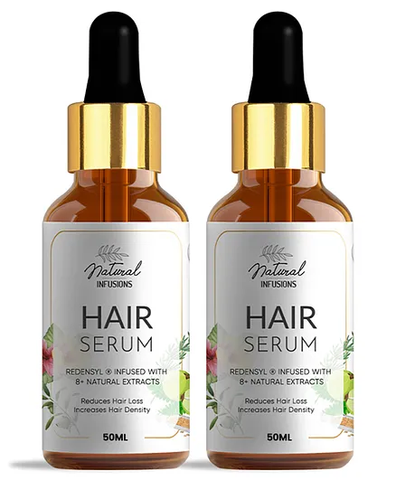 Natural Infusions Hair Growth Serum with 5% Redensyl Pack of 2 - 30 ml Each  Online in India, Buy at Best Price from  - 9561320