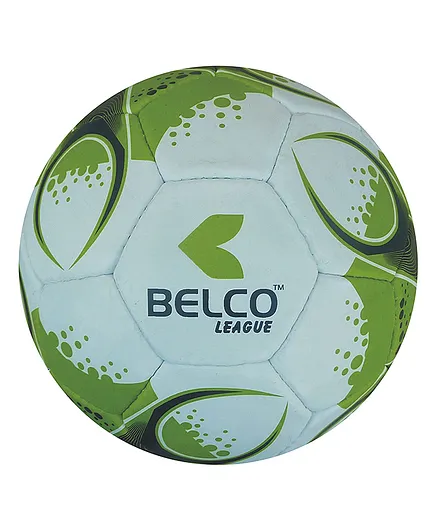 Belco League 3 Football Size 5 - White Green