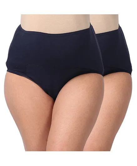 Morph Pack Of 2 Post Delivery Period Panties - Navy Blue