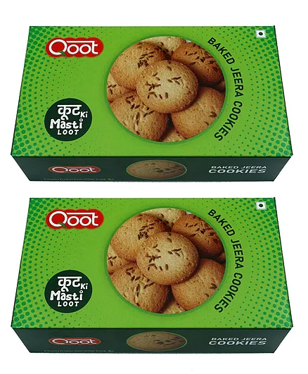 Qoot Jeera Cookies Pack of 2 - 200 gm Each