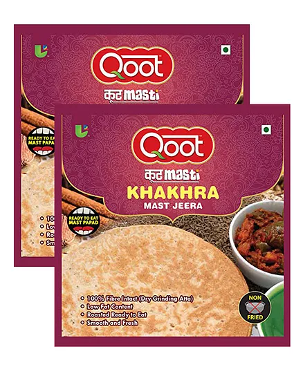 Qoot Mast Jeera Khakhra Pack of 2 - 200 gm Each