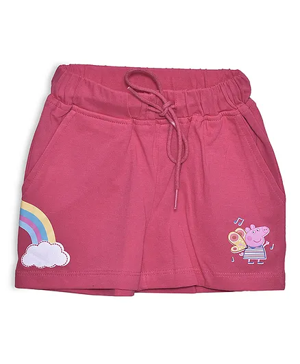Peppa Pig by Toothless Character Printed Shorts - Pink
