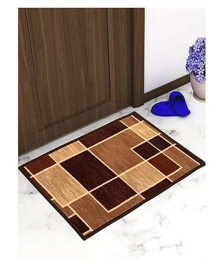 Athom Trendz Premium Anti Slip Printed Doormat Pack of 2 - Multicolour