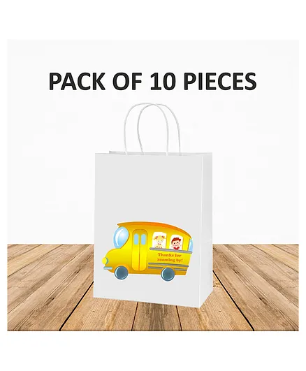 Untumble Bus Themed Party Decor Yellow Blue - Pack of 95 