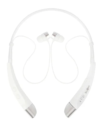 Mate Wireless Rhythm Earphone with Power & Volume Button - White