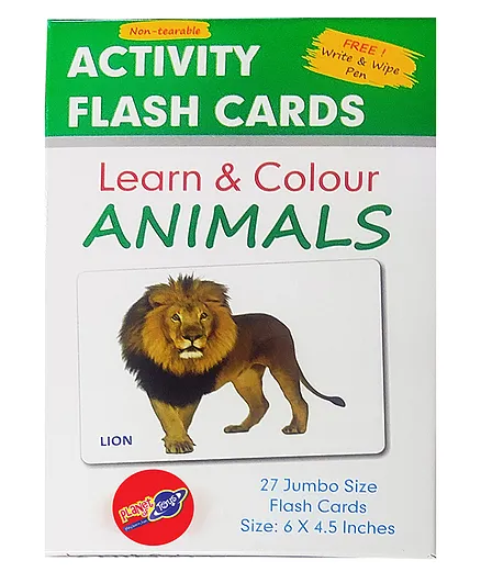 Planet Of Toys Animals Flash Cards - 27 Pieces 