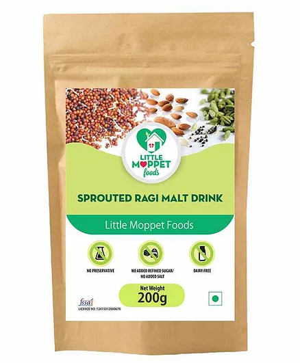 Little Moppet Baby Foods Sprouted Ragi Malt Drink - 200g