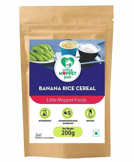 Little Moppet Baby Foods Banana Rice Cereal - 200g