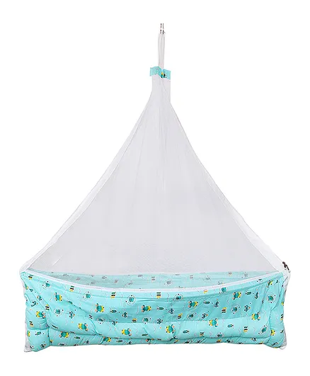 132 Swing Cradle Bedding Set with Mosquito Net - Green