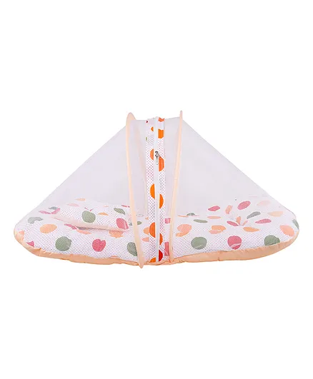 132 Baby Bedding Set With Mosquito Net - Peach