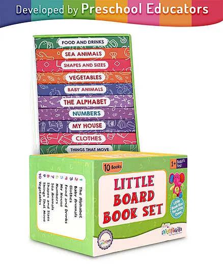 Intelliskills Little Board Books Pack of 10 - English (Set 1)