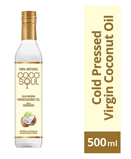 Coco Soul Cold Pressed Natural Virgin Coconut Oil - 500 ml