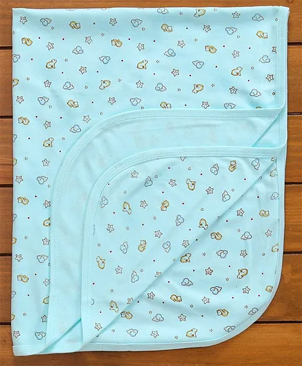 Simply All Over Printed Towel - Blue