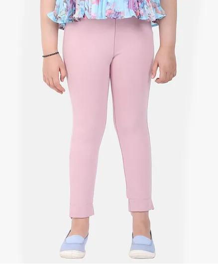One Friday Solid Leggings - Pink
