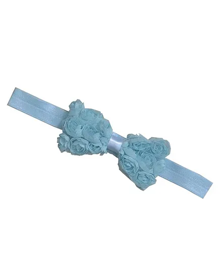 BABY Charm Rosette Bow Detailing Headband - Sky Blue