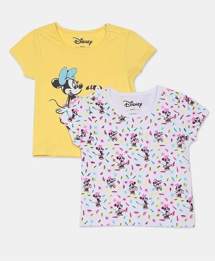 Colt Half Sleeves T-Shirt Disney Graphic Pack of 2 - Yellow
