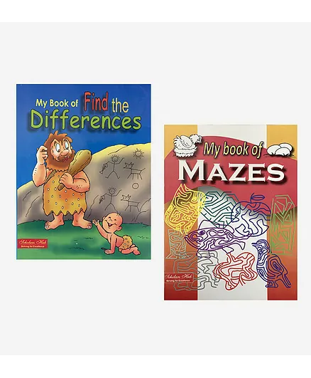 My Book of Find the Differences & My Book of Mazes Pack of 2 - English