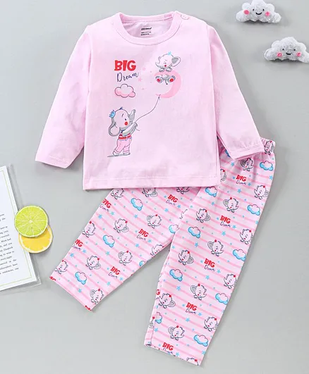 CUCUMBER Full Sleeves Pyjama Sets Boy Pink M