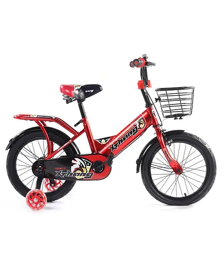 Kids Bicycle With Storage Basket 14 inches - Red