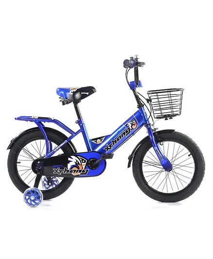Kids Bicycle With Storage Basket 14 inches - Blue