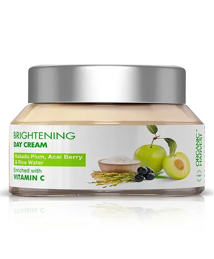 Organic Harvest Brightening Day Cream 100% Certified Organic - 50 g